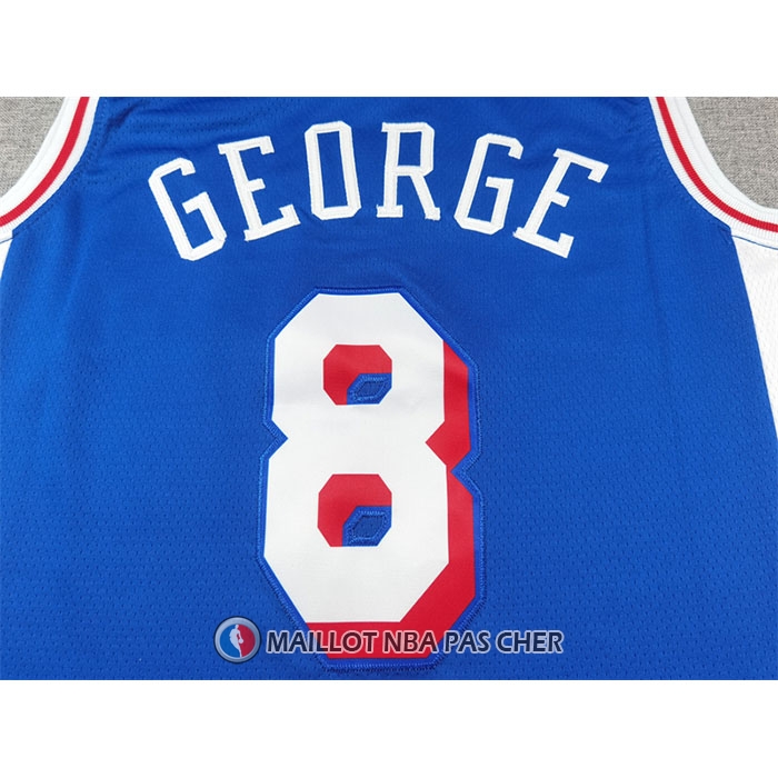 Maillot Philadelphia 76ers Paul George NO 8 Icon 2024-25 Bleu
